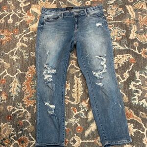 Judy Blue Medium Blue Distressed Jeans